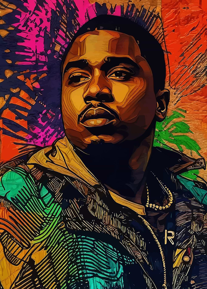 NAS - Nasir Rapper Portrait