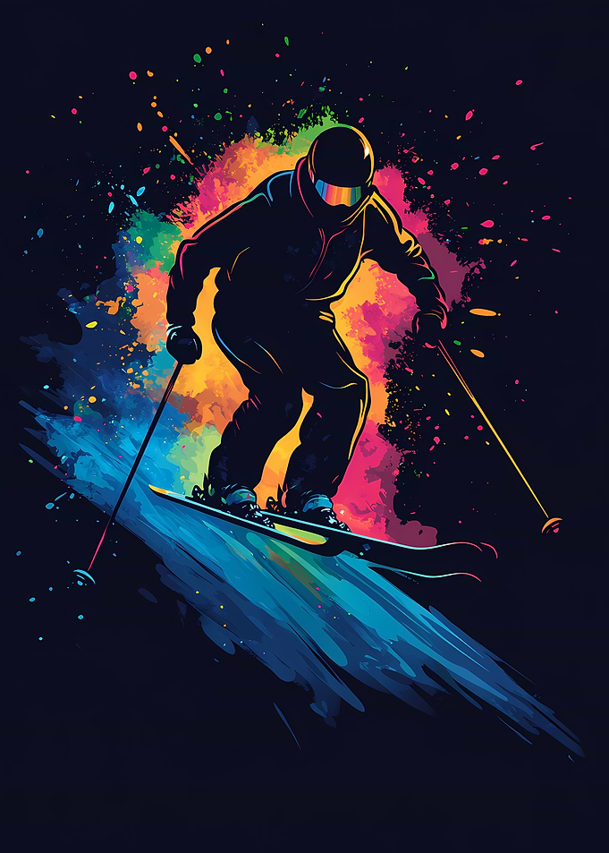 Skier in Motion