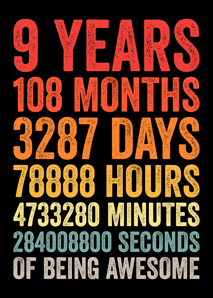 9 Years of Awesomeness