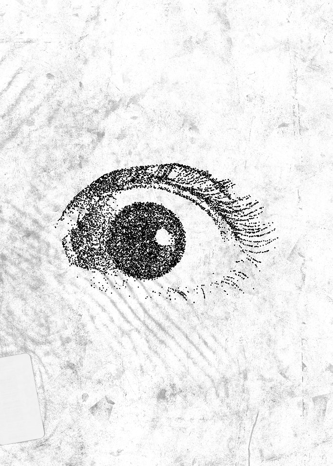 Raw Grunge Eye - Distorted Art on Distressed Backgrounds