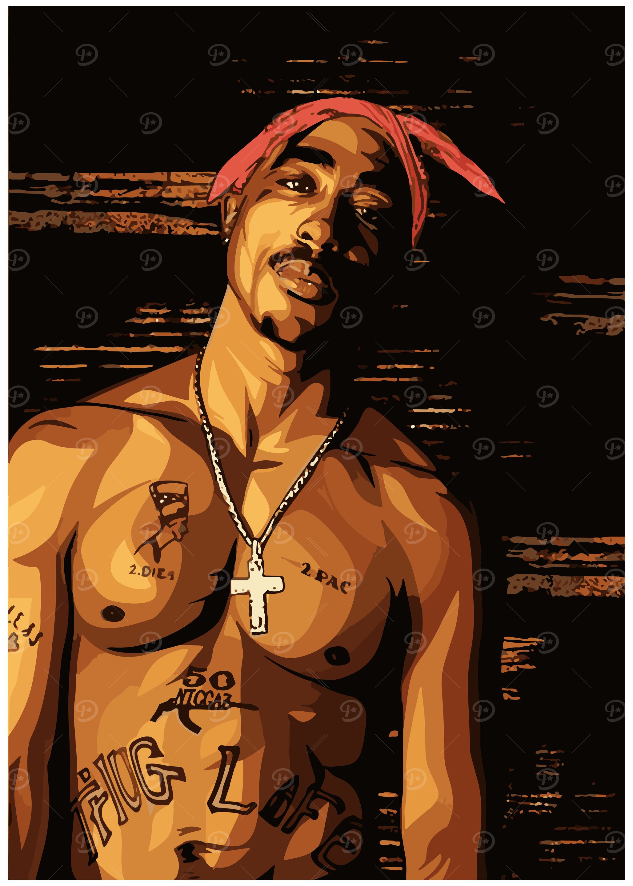 2Pac Portrait