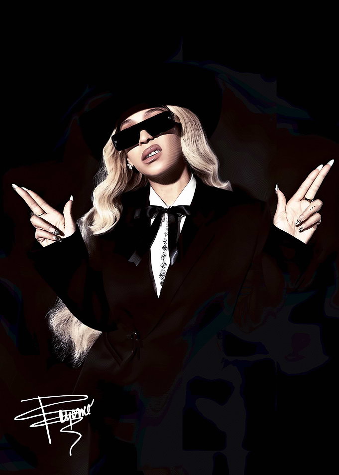 Beyoncé in Black Suit