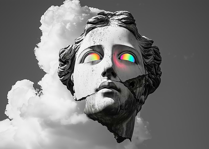 Rainbow Eyes Statue