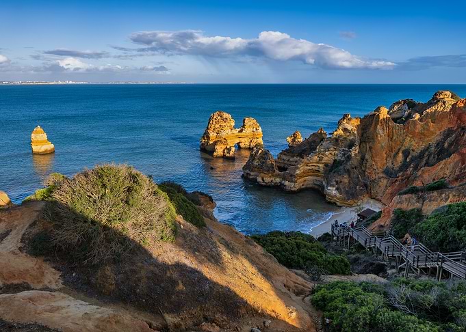 Algarve Coastline In Portugal