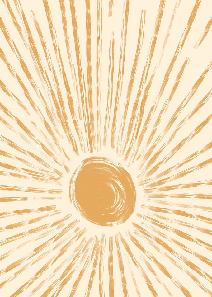 Sunburst Abstract Art