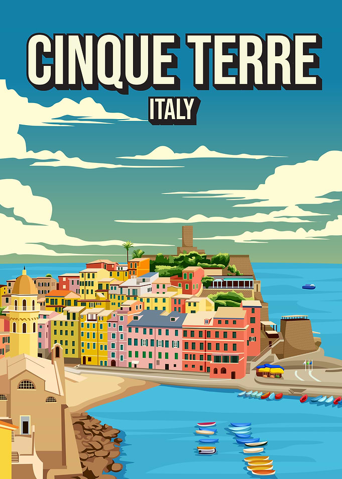 Cinque Terre Italy Poster