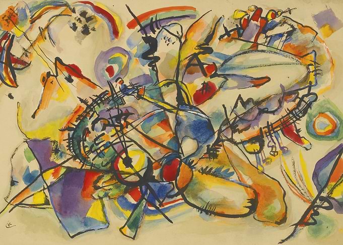 Abstract Watercolor Painting