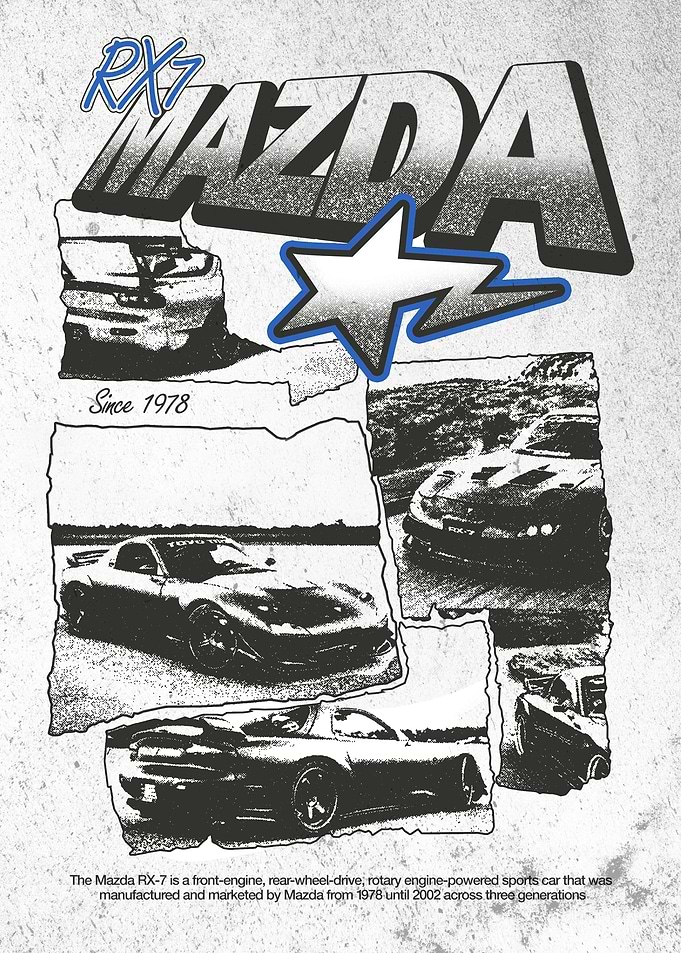 Mazda RX-7 Grunge Style