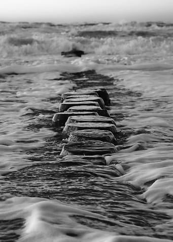 Seawall in Waves