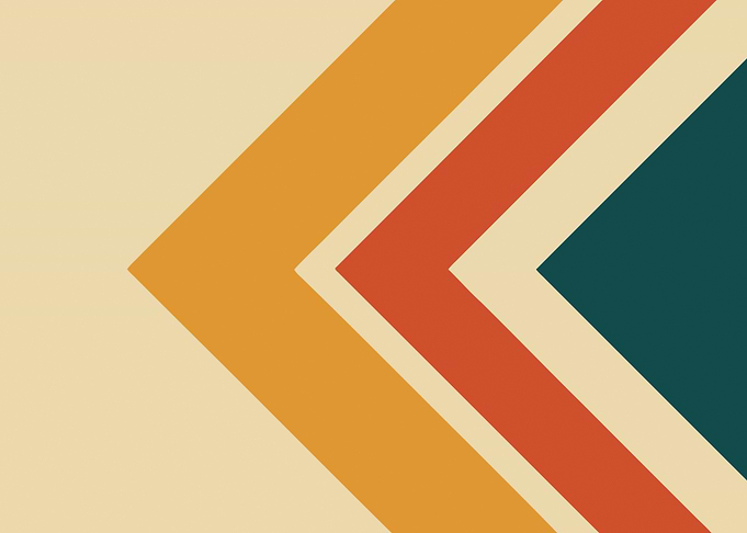1970s muted chevron left