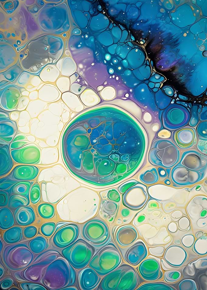Abstract Shores: Tranquil Wave Art