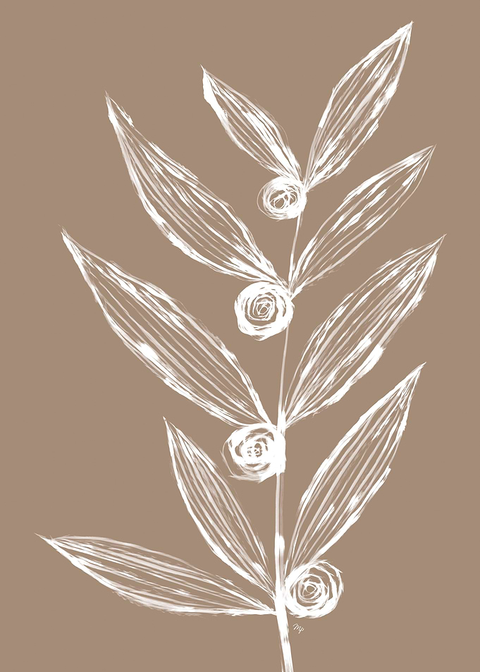 Mocha White Olive Branch