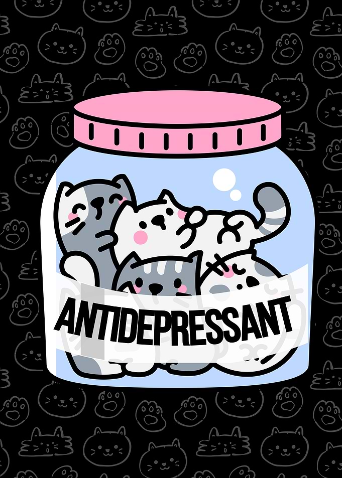 Cat Antidepressant Jar