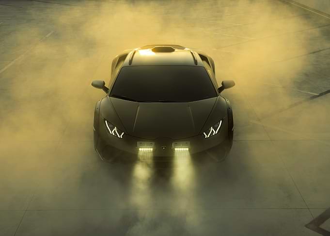 Lamborghini in Smoke
