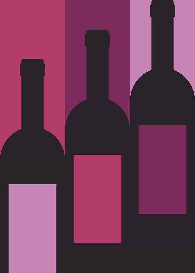 Three bottles of wine