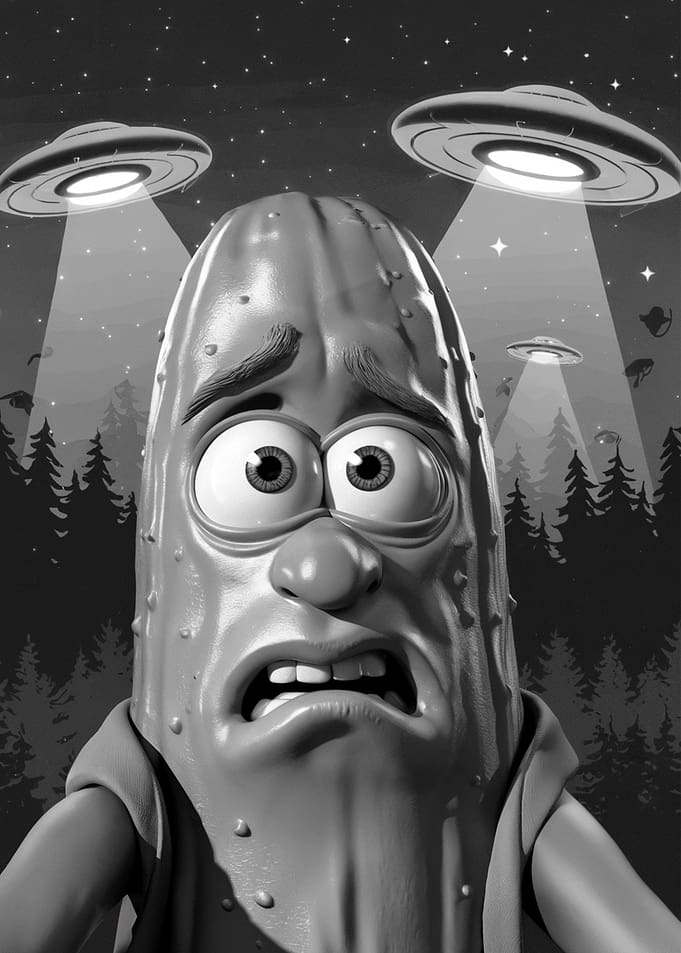 Pickle UFO Selfie