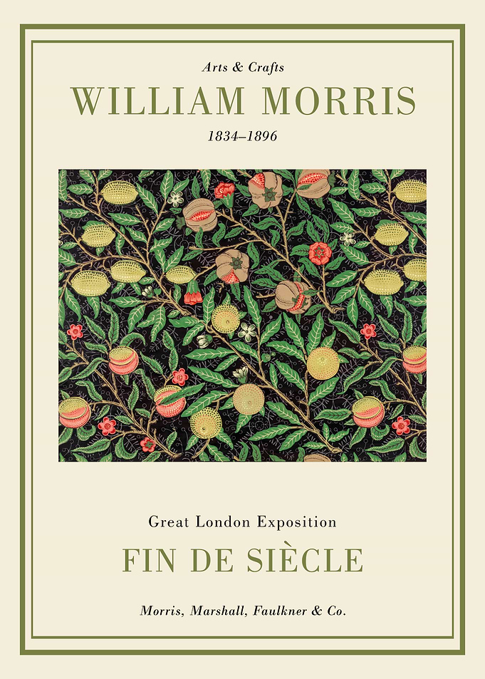 William Morris Fin de Siècle Poster