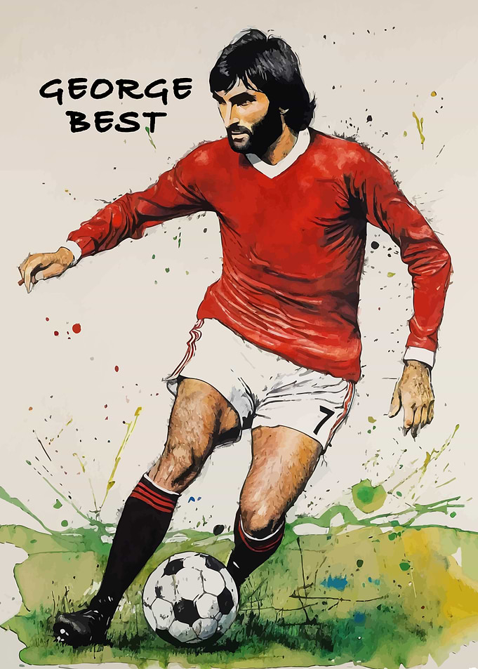 George Best Football Art
