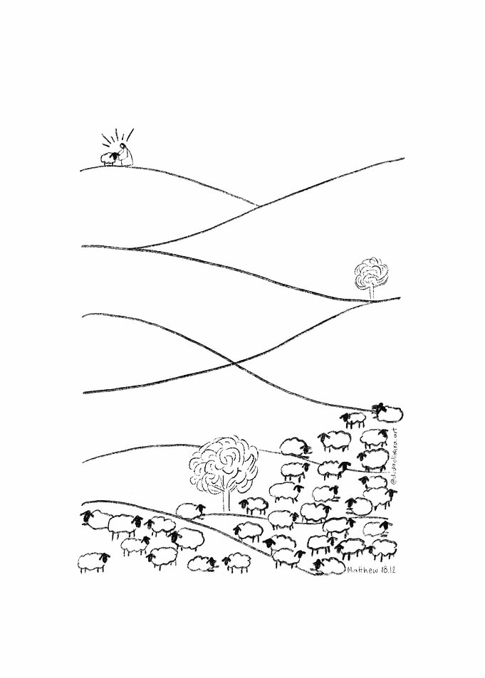 Lost Sheep Illustration