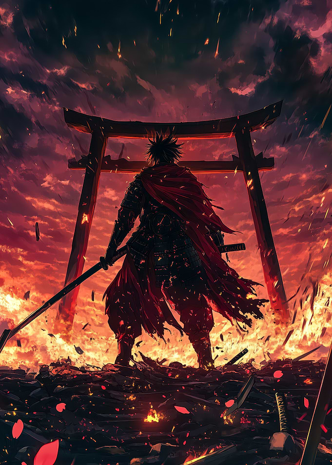 Samurai in Flames