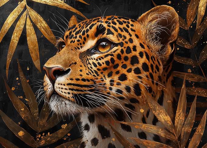 Leopard in Golden Foliage