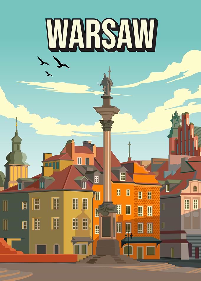 Warsaw Skyline Poland Cityscape