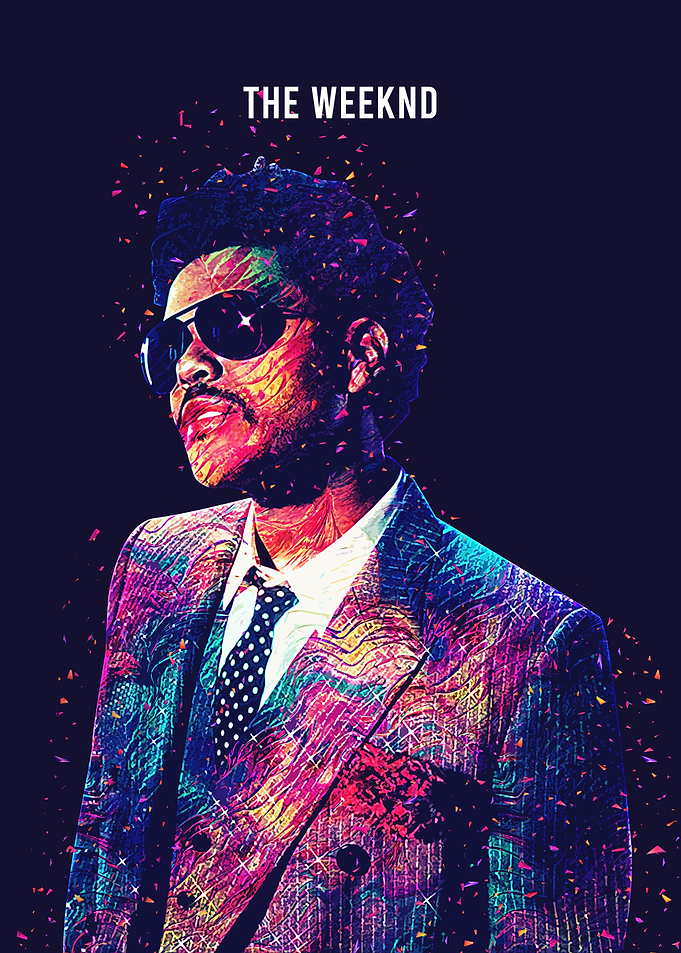 The Weeknd Pop Art Portrait