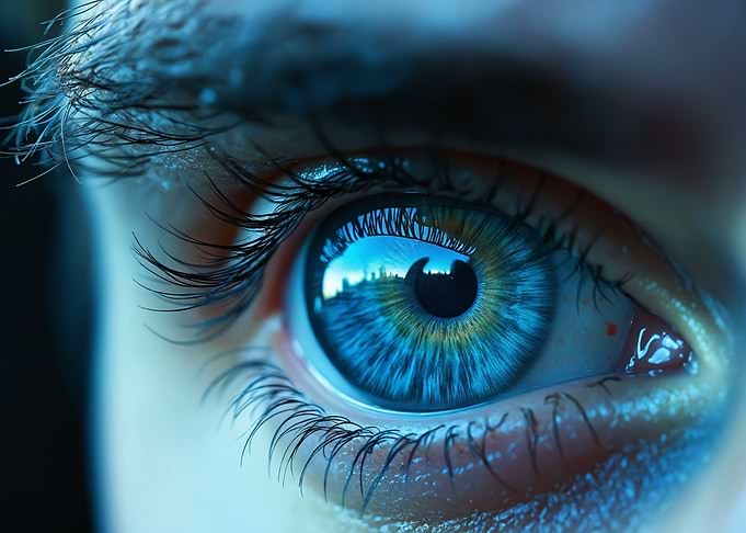 Close-up Blue Eye