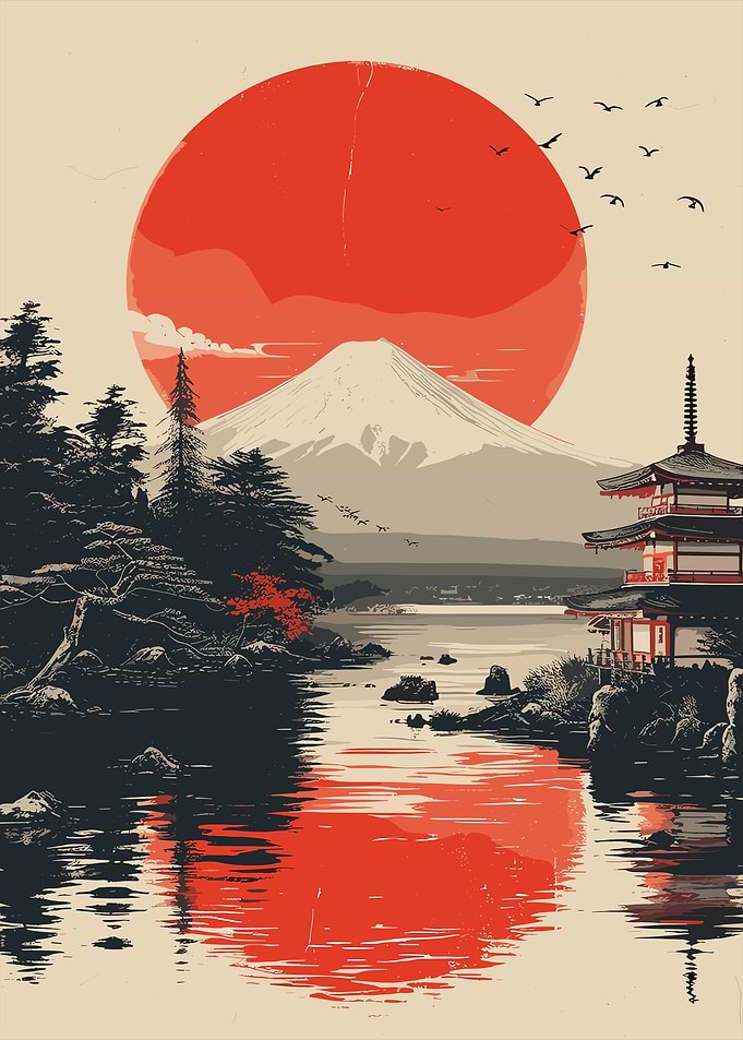 Mount Fuji Sunset