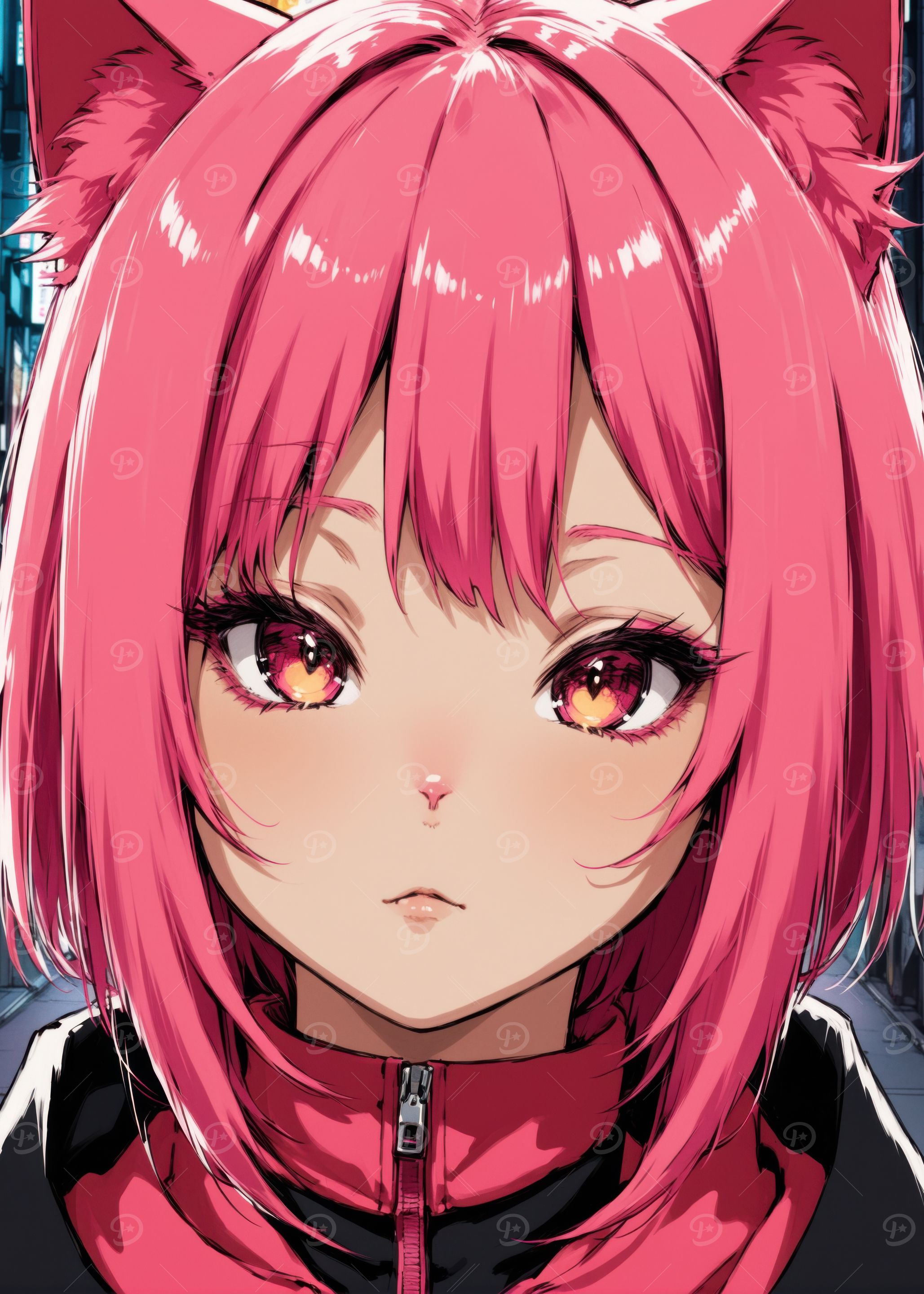 Pink-Haired Anime Girl
