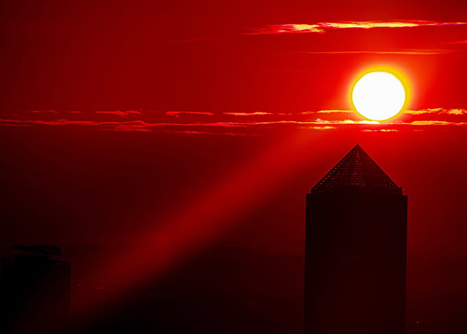 Sunset Cityscape Lyon