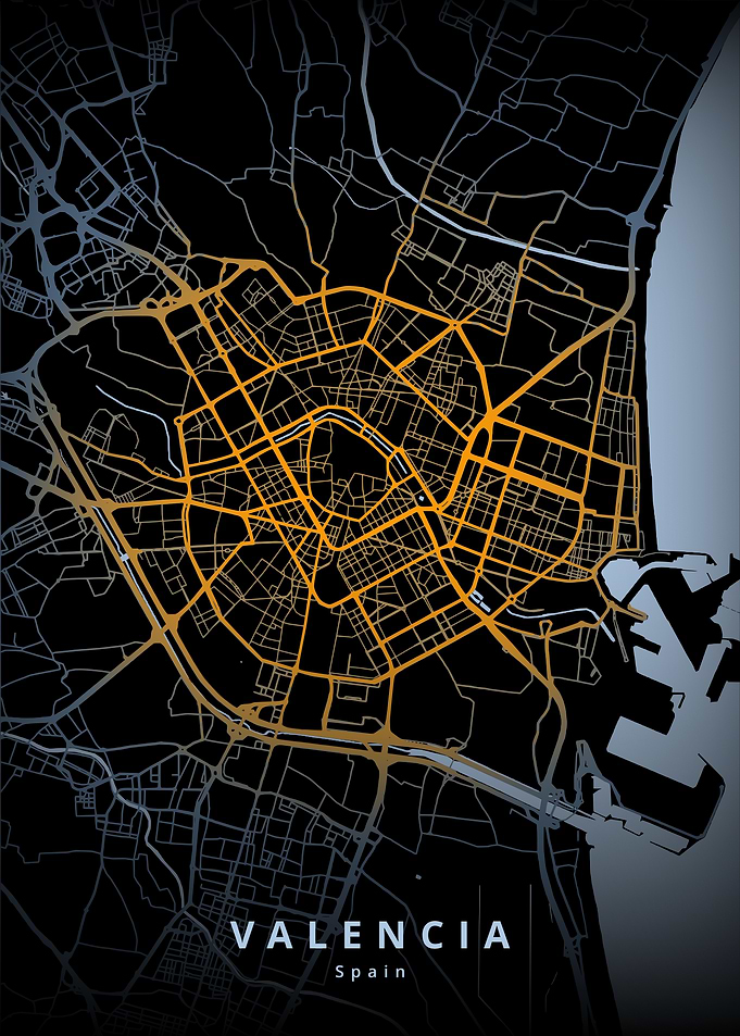 Valencia City Map
