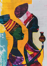 African Women Painting