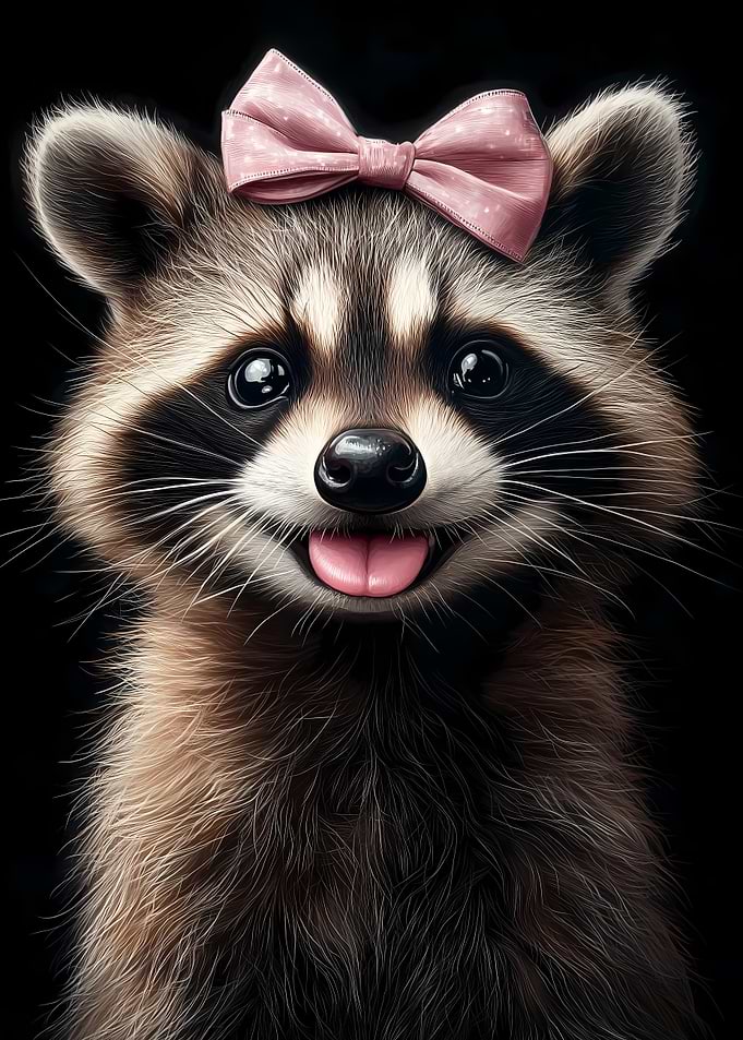 Cute Baby Raccoon
