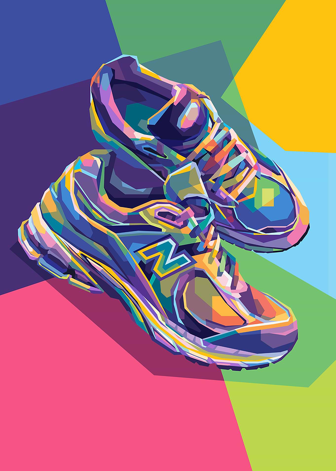 New Balance Sneakers Pop Art
