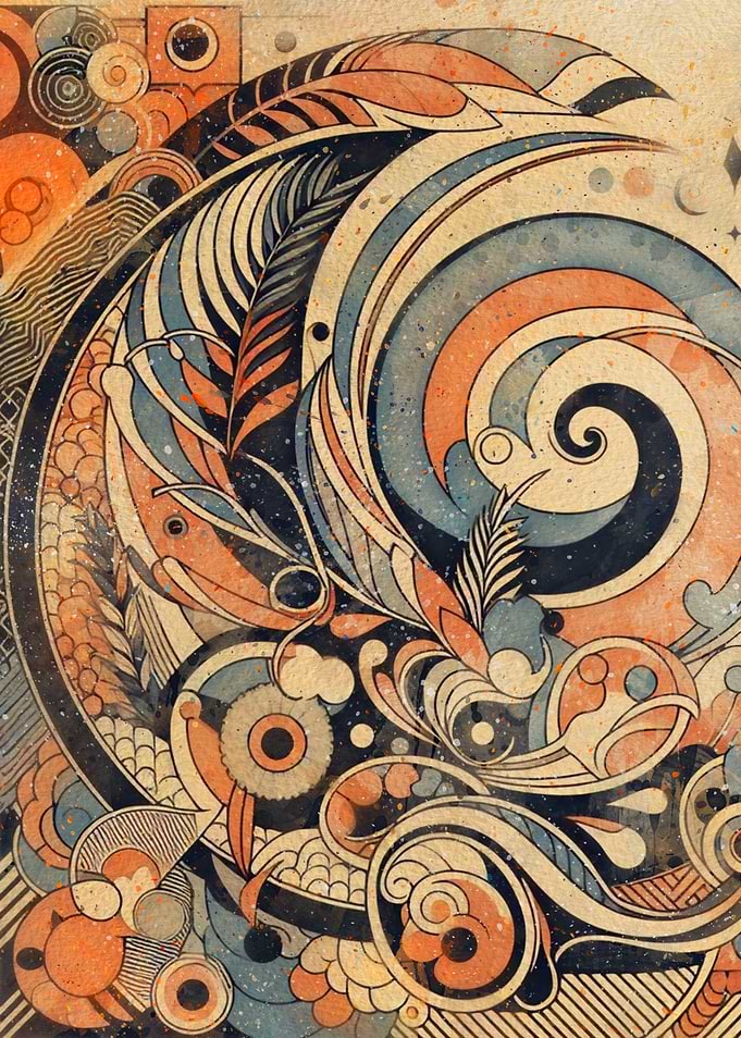 Abstract Swirl Decorative Background