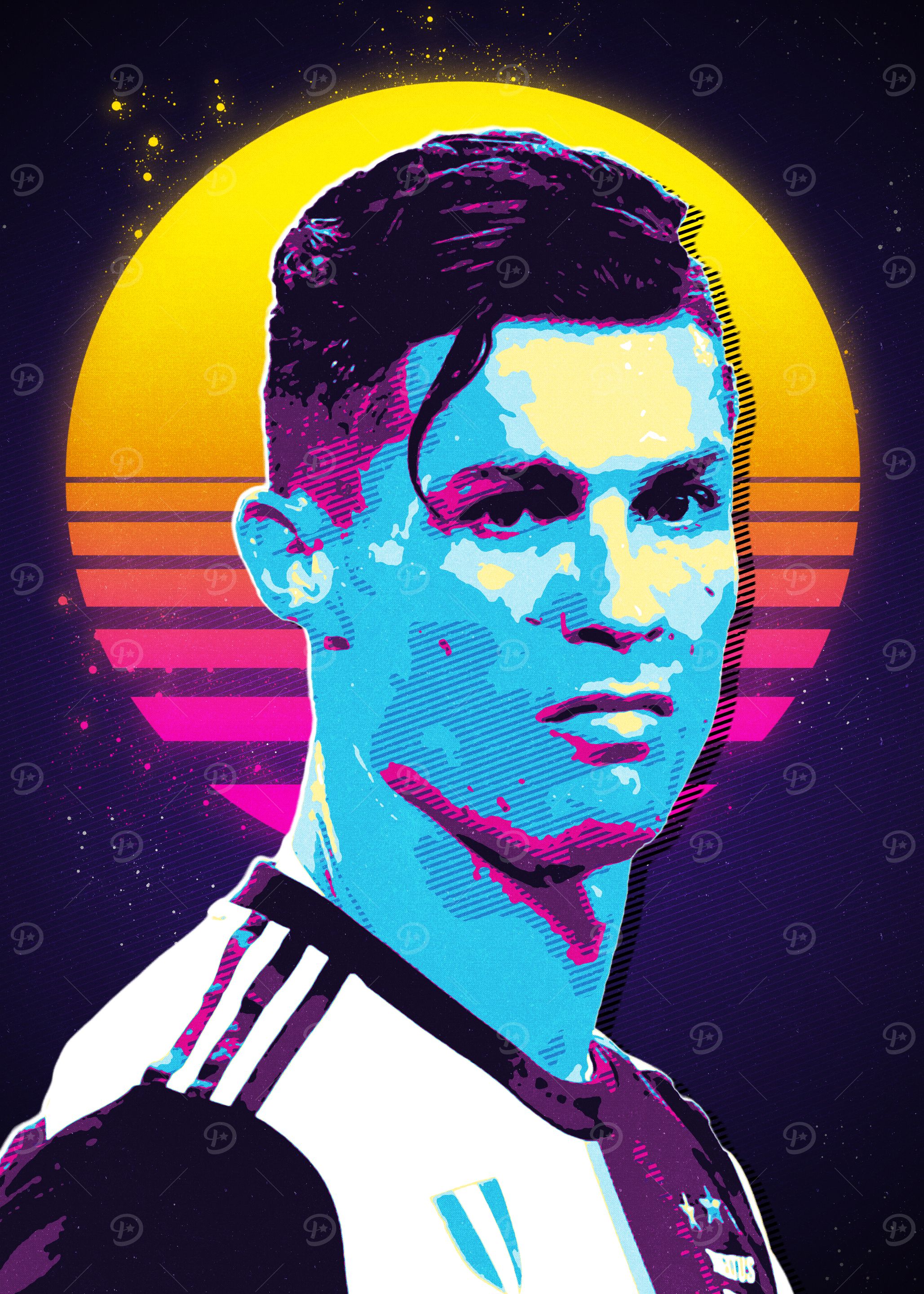 Cristiano Ronaldo Retro Art