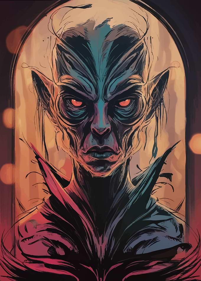 Dark Fantasy Creature Portrait
