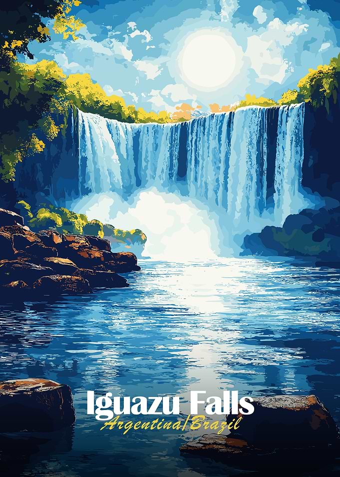Iguazu Falls Landscape