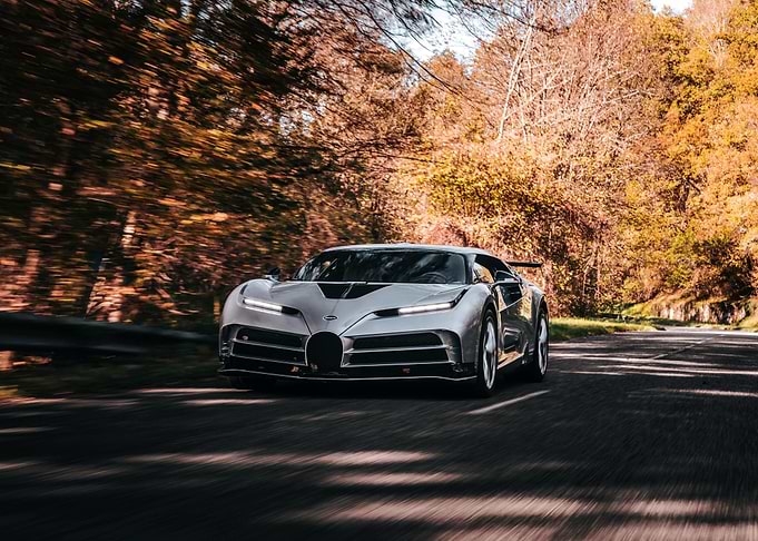 Bugatti Bolide on Road