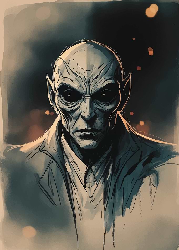 Pale-Faced Vampire Portrait