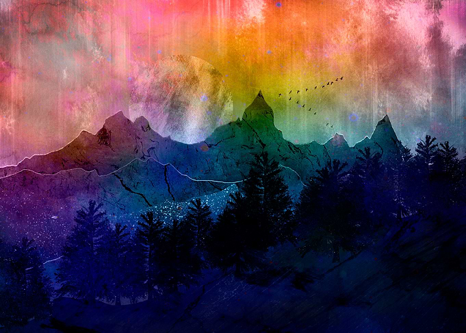 Rainbow Mountain Landscape