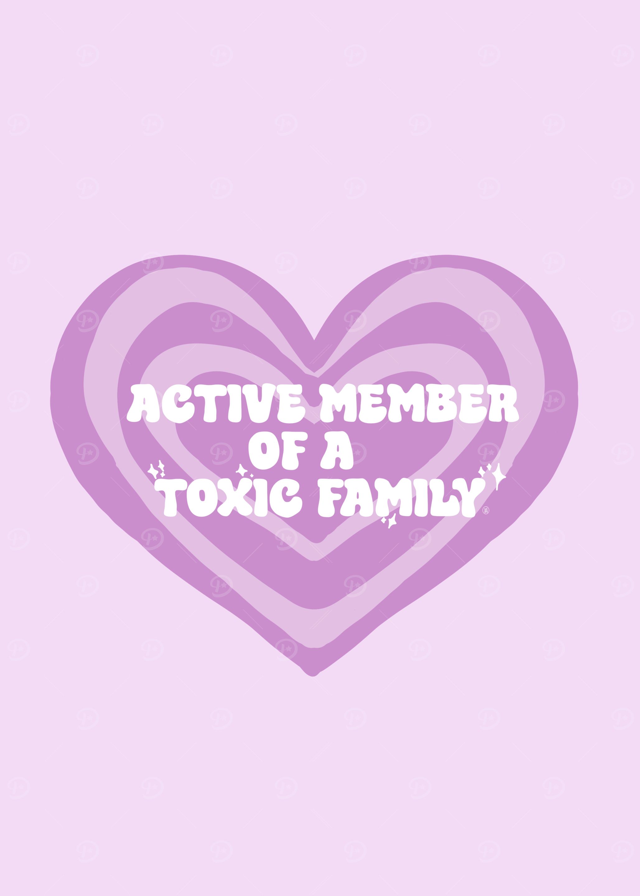 Toxic Family Heart Graphic