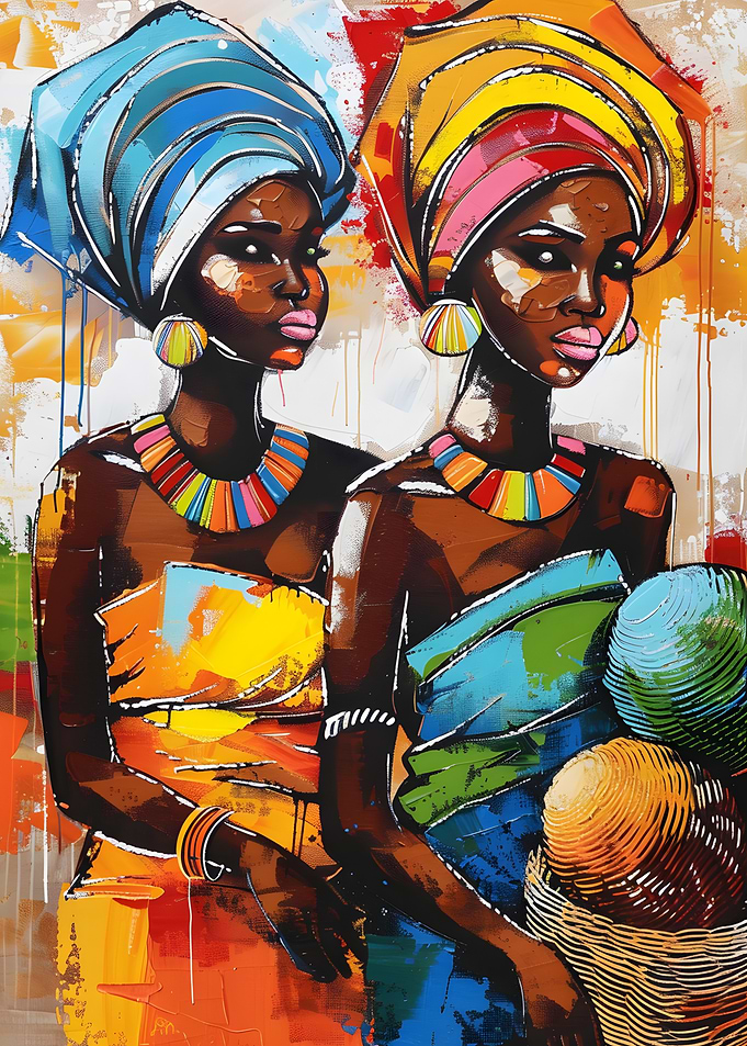 African Women Painting