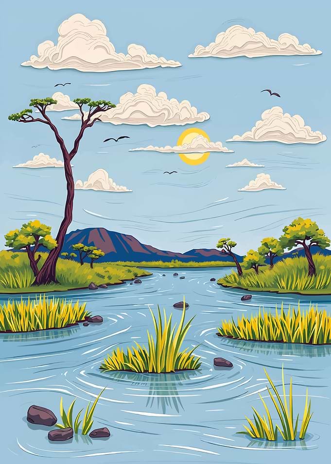 Okavango Delta Landscape