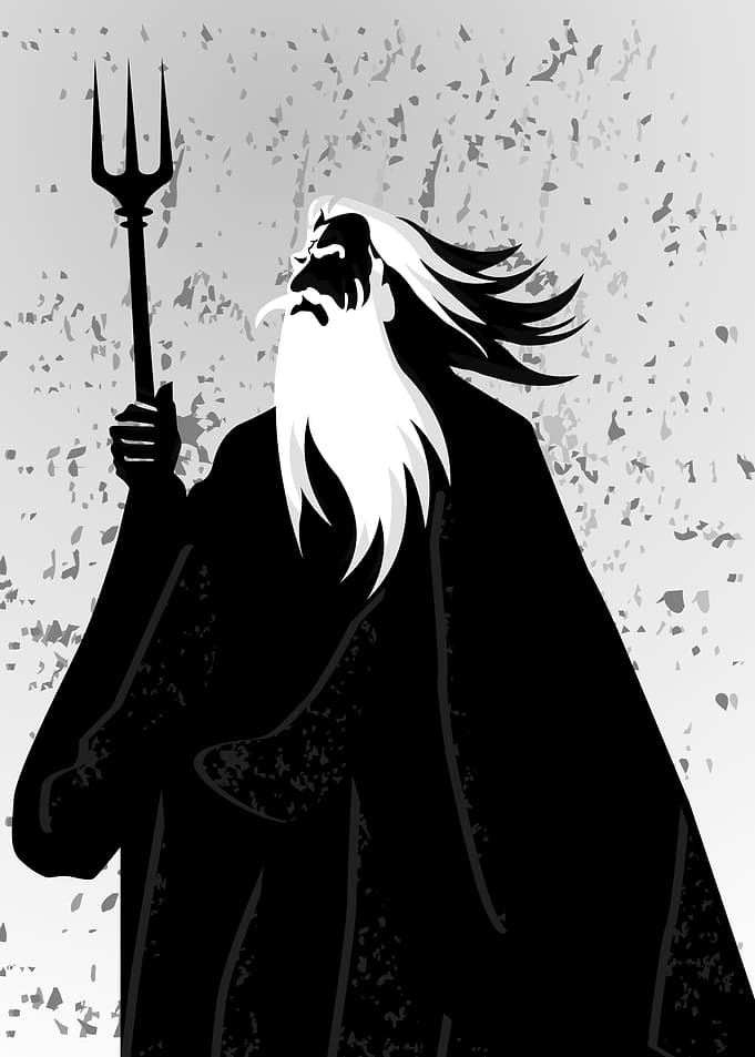 Old Man with Trident