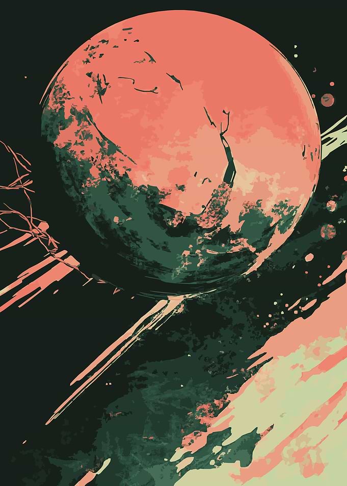 Abstract Planet Art