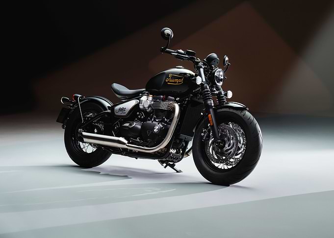 Black Triumph Motorcycle