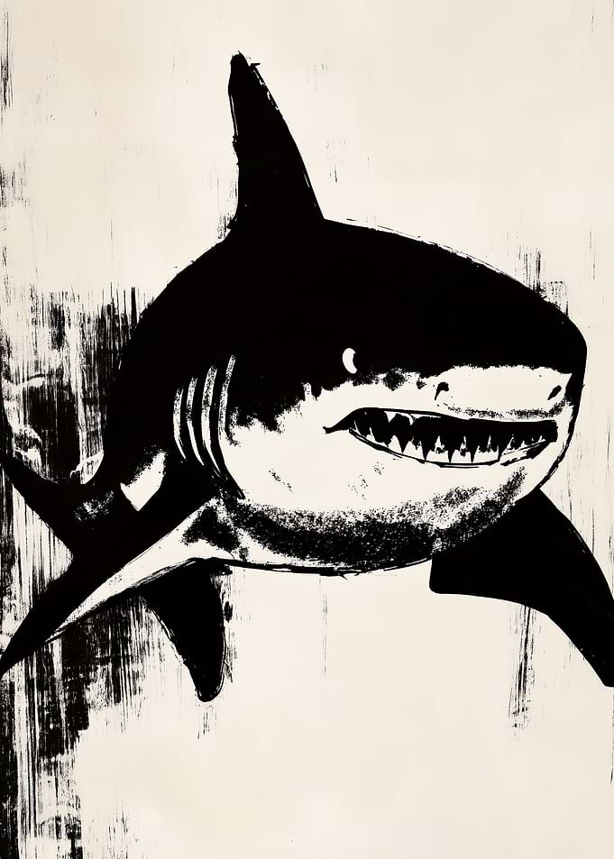 Shark Ink Illustration