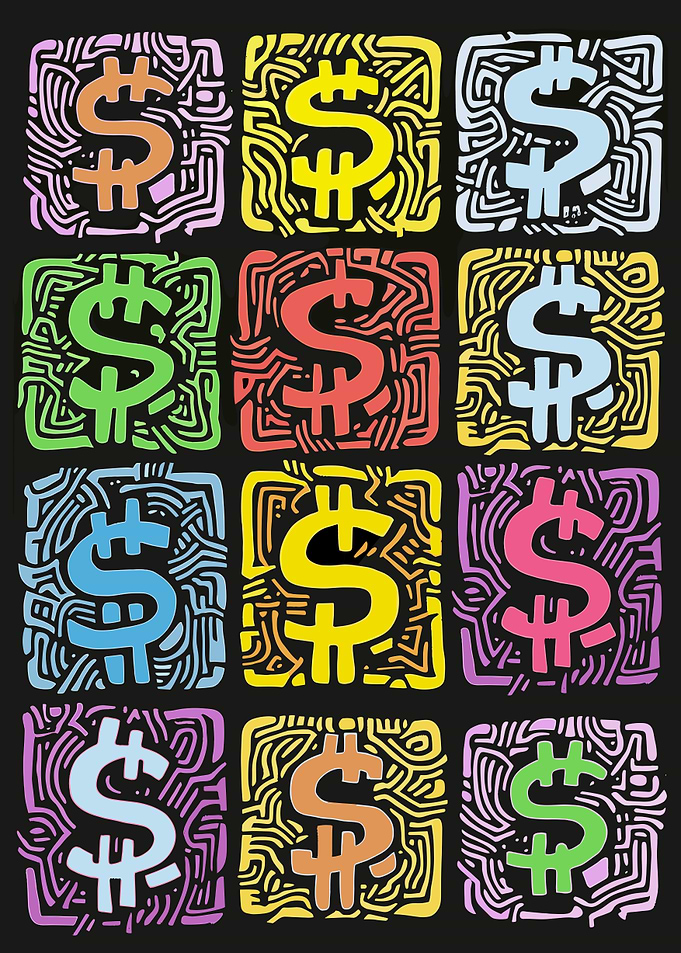 Dollar Sign Pop Art